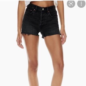 Aritzia Denim Forum Shorts Black